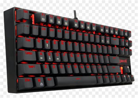 Redragon K552 Red Led Backlit Mechanical Gaming Keyboard - Cheap Red Mechanical Keyboard, HD Png ...