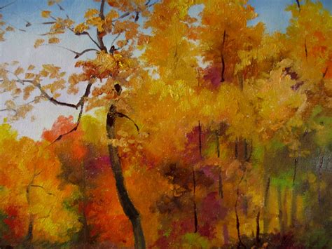 Nel's Everyday Painting: Autumn Landscape 2 - SOLD