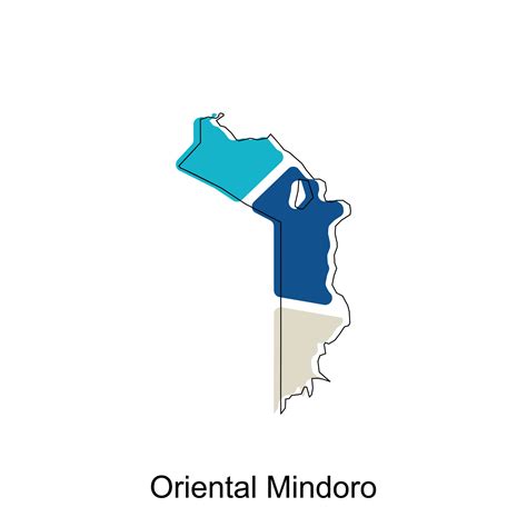 vector map of Oriental Mindoro modern outline, High detailed vector Philippines map illustration ...