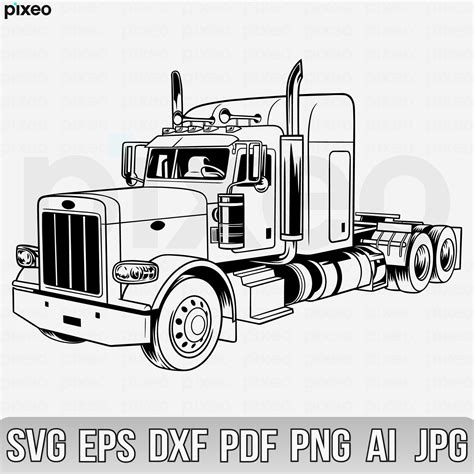 Semi Truck Svg Truck Svg Big Truck Clipart Truck Svg Truck - Etsy Canada