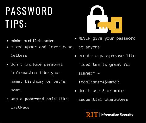 Creating Strong Passwords | Information Security | RIT