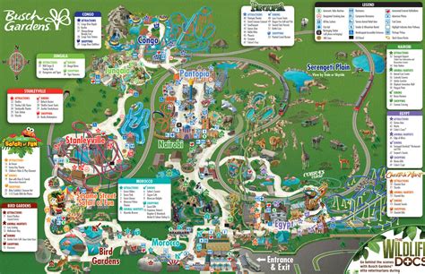 Busch Gardens Tampa Park Map