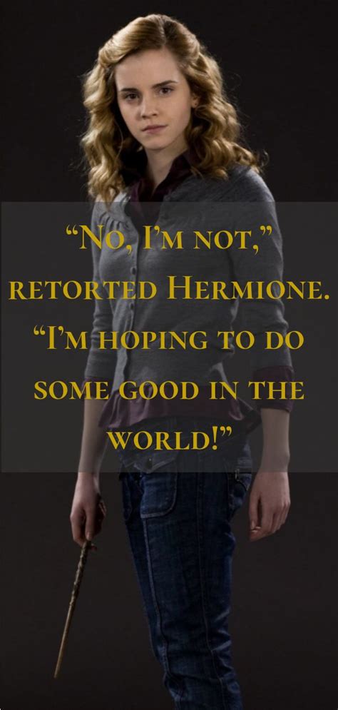 Hermione Granger Quotes | Harry potter quotes inspirational, Harry ...