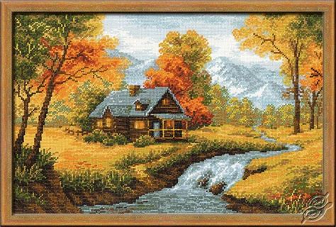 CROSS STITCH KITS - RIOLIS - Cross Stitch Kits - Cities & Landscapes - Fall Landscape - Gvello ...