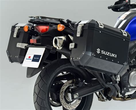 Suzuki V-Strom 650 ABS Aluminium Side Case Set Black | Suzuki Accessories