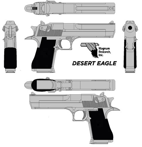 Magnum Research Desert Eagle 50 cal. nickle by bagera3005 on DeviantArt