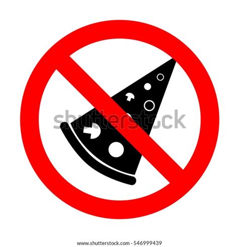 No Pizza Simple Sign Stock Vector (Royalty Free) 546999439 | Shutterstock