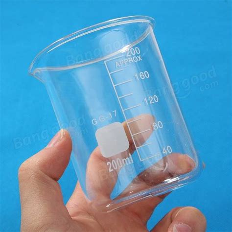 10ml/150ml/200ml Glass Lab Beaker Low Form Chemical laboratory ...