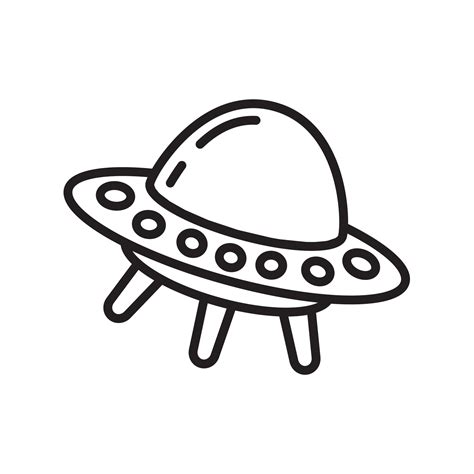 Ufo Flying spaceship icon template black color editable. Ufo Flying spaceship icon symbol Flat ...
