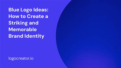 Blue Logo Ideas: How To Create A Striking And Memorable Brand Identity - LogoCreator.io