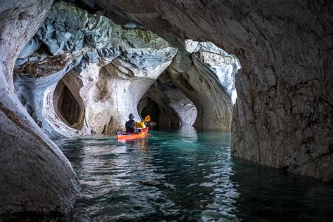 Kayaking inside marble caves on General Carrera lake in Pa… | Flickr