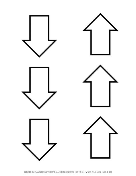 Arrow Template - Six Arrows | Planerium