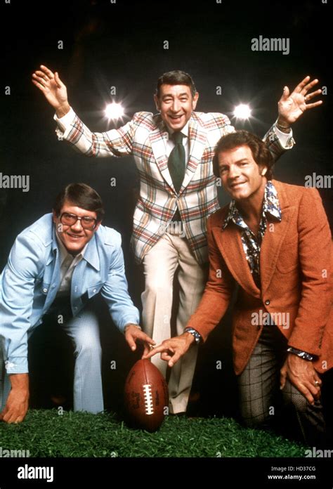 NFL MONDAY NIGHT FOOTBALL, Alex Karras, Howard Cosell, Frank Gifford ...