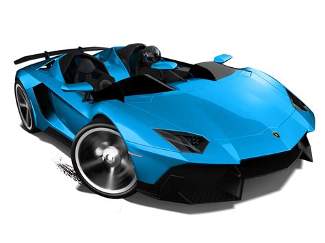 Mattel, Hot Wheels Diecast Car, Lamborghini Aventador J Roadster (2014) Blue | Hot wheels, Hot ...