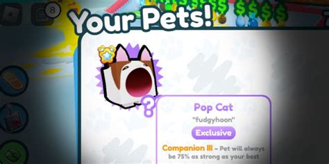 Pop Cat Exclusive NOT Transfered in Pet Simulator X PSX PS99, Video ...