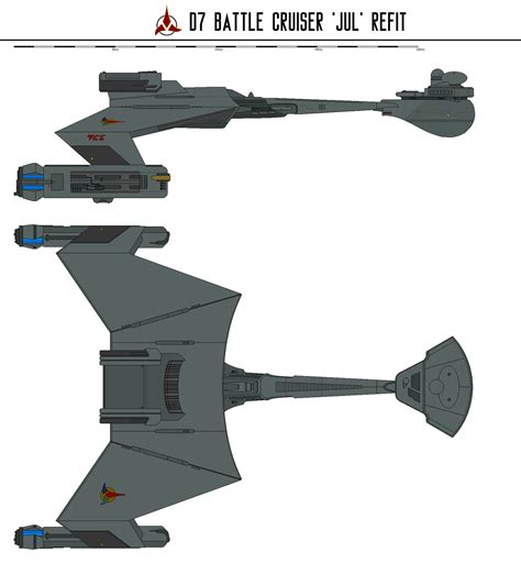 D7 'Jul' Refit Battle Cruiser by Martechi | Star trek klingon, Star ...