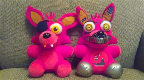 Foxy and Nightmare Foxy (Plush Version) by JonlukevilleTVart on DeviantArt