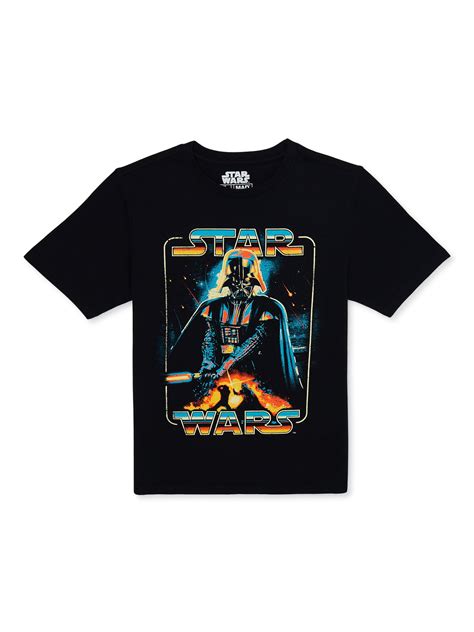 Star Wars Boys Darth Vader Graphic T-Shirt, Sizes 4-18 - Walmart.com