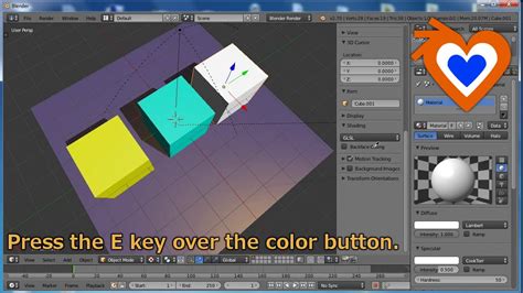 Blender 2.7 features: color picker - YouTube