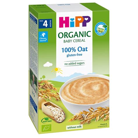 Organic Mash Hipp Baby Cereal 100% Oat - eBag.bg