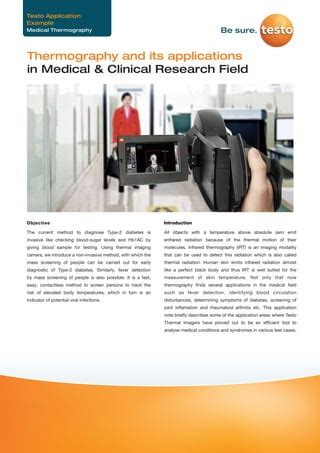 Medical Thermography and its applications in Medical & Clinical Research Field | PDF