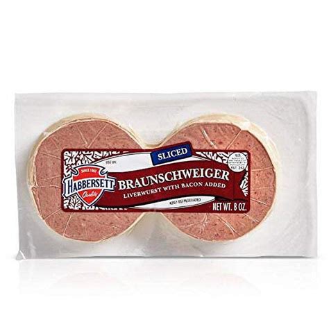 Habbersett Sliced Braunschweiger Liverwurst 8 Oz (12 Pack) - Walmart.com