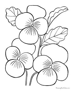 Printable Flower Coloring Pages For Kids - Flower Coloring Page