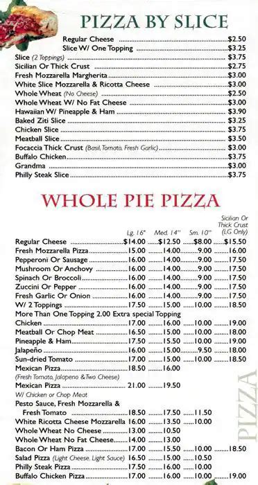 Roma Pizza Menu, Menu for Roma Pizza, Upper East Side, New York City ...