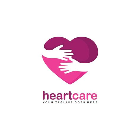 Heart care logo. Health care logo design vector 12068154 Vector Art at ...