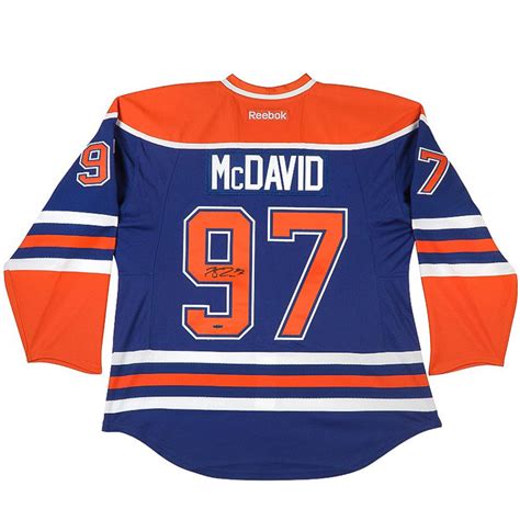 Connor McDavid Autographed Authentic Edmonton Oilers® Blue Jersey With ...