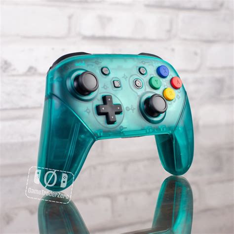 Nintendo Switch Pro Controller N64 Mod Ice Blue Customized Controller ...