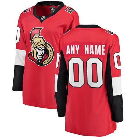 Fanatics Branded Ottawa Senators Women's Red Home Breakaway Custom Jersey