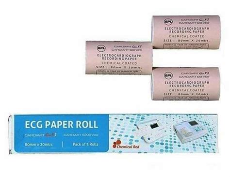 BPL Cardiart 6108T EKG Paper Roll, Less than 80, 50mm*20mtr at Rs 28 ...