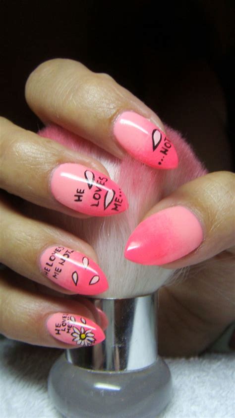 Pink nails with daisy | Pink nails, Nails, Nail art