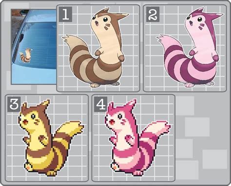 FURRET or FURRET Sprite Pokemon Vinyl Decal - Choose your Pokemon ...