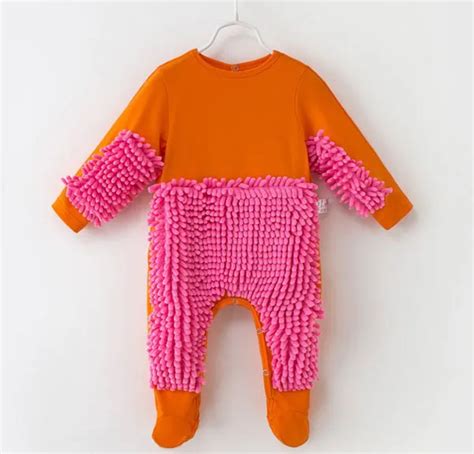 Baby crawling suit baby mop suit jumpsuit hot style jumpsuit-in Footies ...