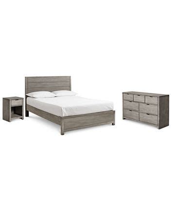 Furniture Tribeca Bedroom Set, 3-Pc. Set (Full Bed, Dresser ...