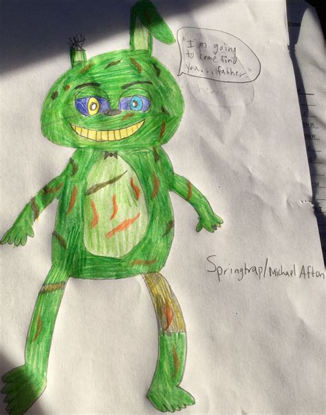 My Awesome Art Book - Springtrap(AKA Michael Afton) - Wattpad