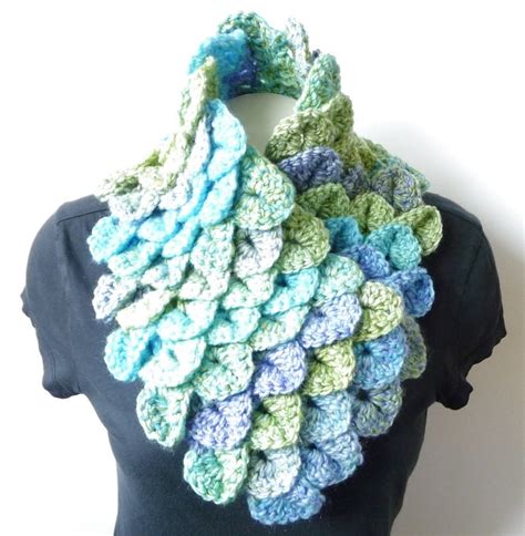 Dragon Scale Scarf Crochet Pattern Loveknitting Tania - International ...