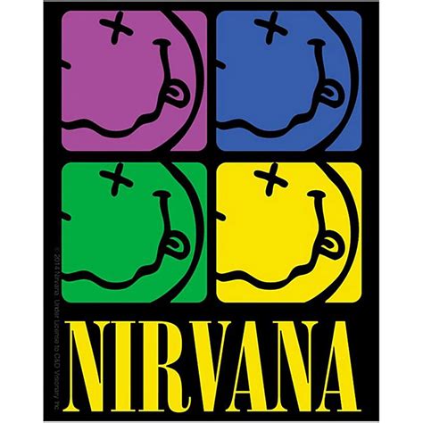 C&D Visionary Nirvana Smiley-face Color Sticker | Musician's Friend