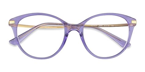 Vogue Eyewear VO5423 - Cat Eye Transparent Violet Frame Glasses For ...