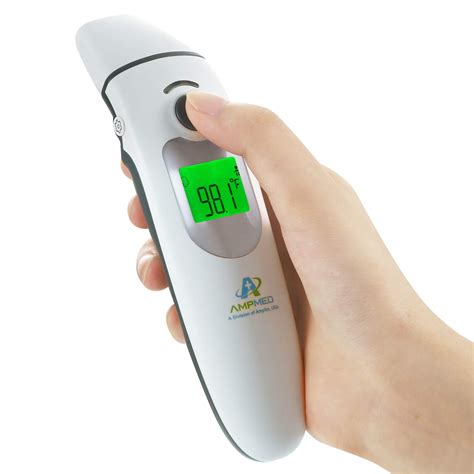 Hospital Medical Grade Digital Infrared Forehead & Ear Thermometer + Pouch for Adult/Baby/Kid ...