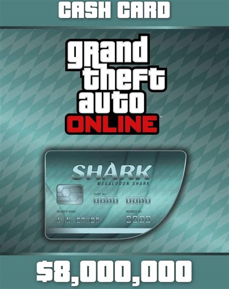 Grand Theft Auto Online: Megalodon Shark Cash Card - 8,000,000$ - Karta Pre-paid / Podarunkowa ...