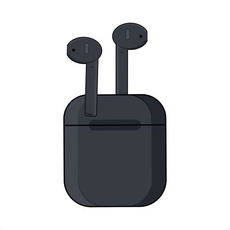 wireless earbuds vector illustration 2518871 Vector Art at Vecteezy