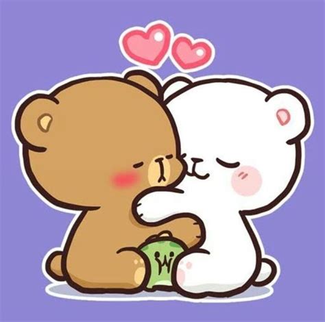 Pin by Edzna Mariana Iturbe on Kawaii | Milk & mocha, Cute bear drawings, Cute love cartoons