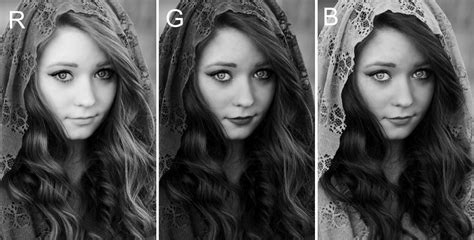 Which color filter do I use for a black & white portrait? - Photography Stack Exchange