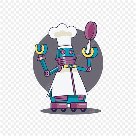 Cooking Gourmet Robot Chef Metal Shadow, Robot, Cooking, Chef PNG and ...