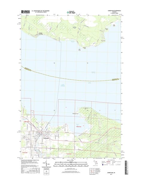 MyTopo Cheboygan, Michigan USGS Quad Topo Map