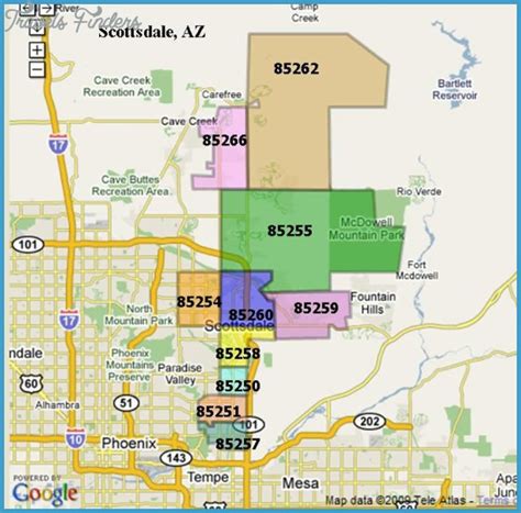 Scottsdale Metro Map - TravelsFinders.Com