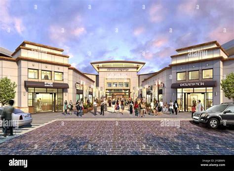 A rendering of the front entrance of the Mall at Bay Plaza Stock Photo - Alamy